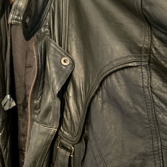Black leather jacket for men - Picture 9 of 9